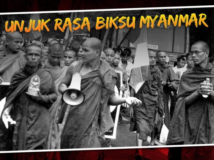 Hari Ini: Unjuk Rasa Biksu Myanmar