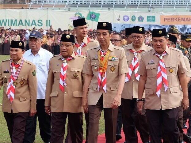 Presiden Buka Perkemahan Pramuka Ma'arif NU