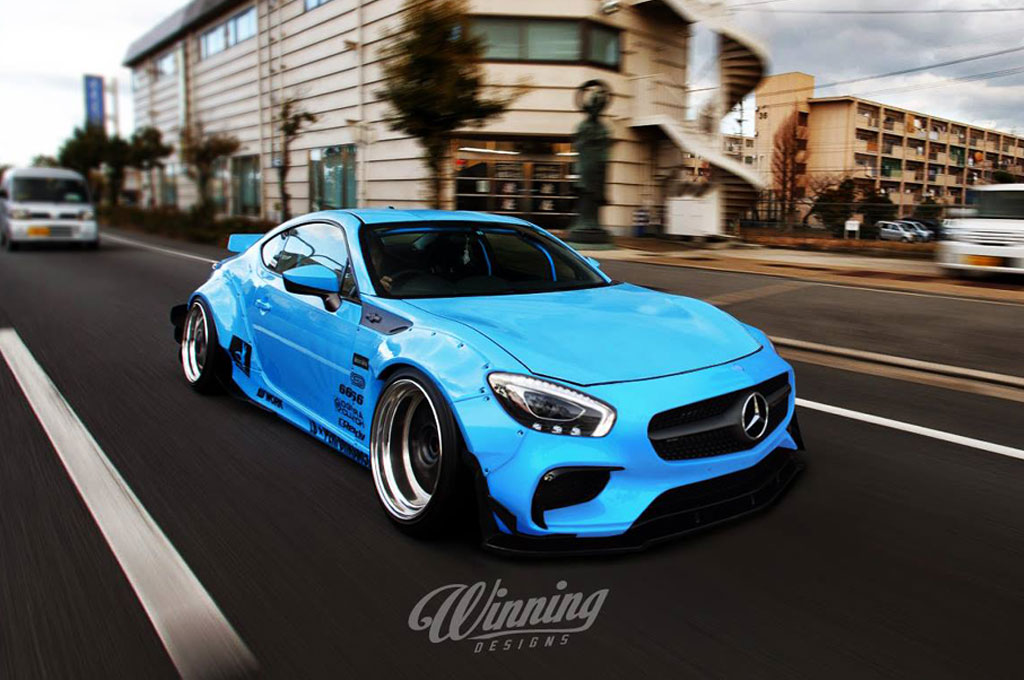 Gambar di atas terinspirasi dari penggabungan elemen desain 86 dan Mercedes-ANG GT S. Winning Designs