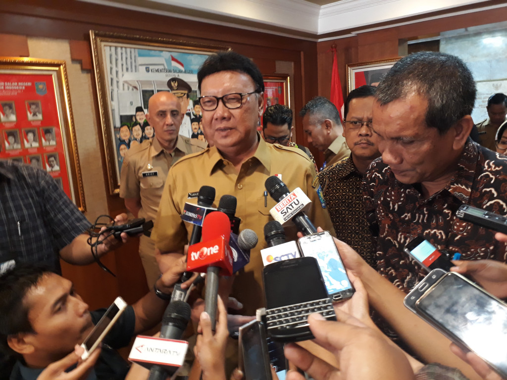 Menteri Dalam Negeri Tjahjo Kumolo. MTVN/Adin Azhar.