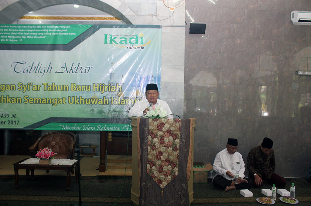 Ikatan Dai Indonesia (Ikadi) Kabupaten Sidoarjo menggelar tablig akbar memperingati Tahun Baru Islam 1 Muharram 1439 Hijriah -- MTVN/Syaikhul Hadi