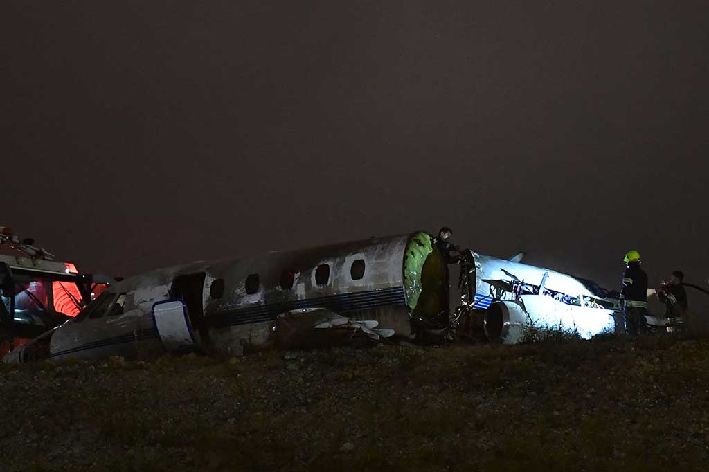 Sebuah Pesawat Pribadi Terbakar di Bandara Istanbul