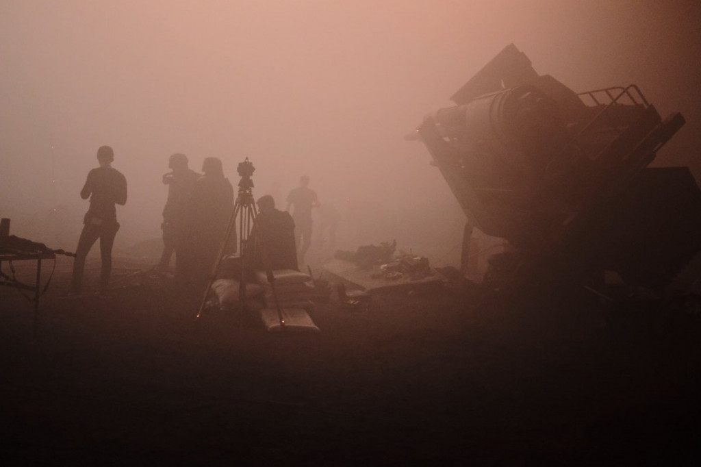 Situasi syuting film Han Solo (Twitter @RealRonHoward)