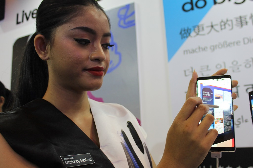 Galaxy Note 8 menjadi smartphone premium terbaru Samsung. (MTVN)