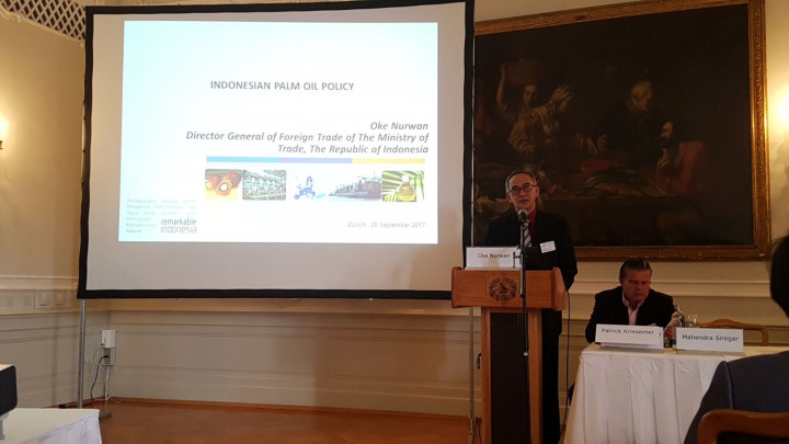 Indonesia Gencar Promosi Kelapa Sawit ke Swiss