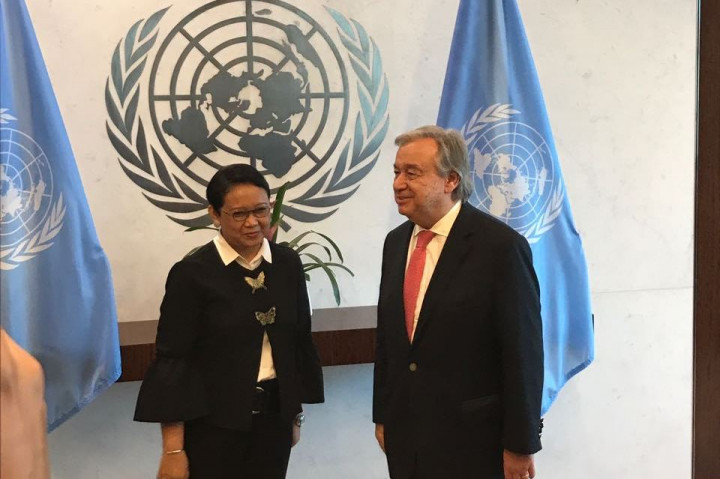 Sekjen PBB Puji Peran Menlu RI dalam Redakan Krisis Rakhine