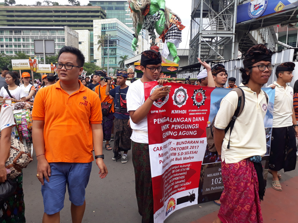 Ogoh-ogoh diarak di Bundaran HI - MTVN/M Sholahadhin Azhar, 