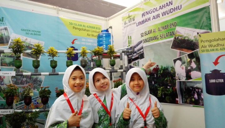 Murid SD Al-Azhar BSD Ciptakan Pengolahan Limbah Air Wudu