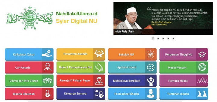 Nahdlatul Ulama Kini Punya Situs Sendiri