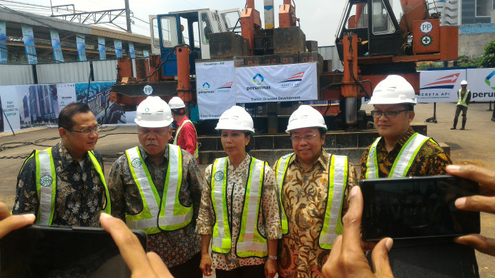 Hunian Terintegrasi di Stasiun Pondok Cina Resmi Dibangun