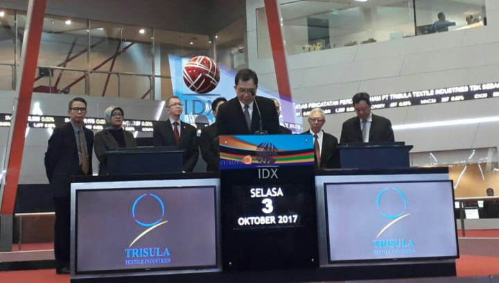 IPO Perdana, Saham Trisula Textile Naik 7,33%