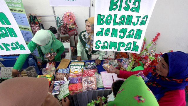 Warga Tebing Tinggi Bisa Tukar Sampah dengan Beras