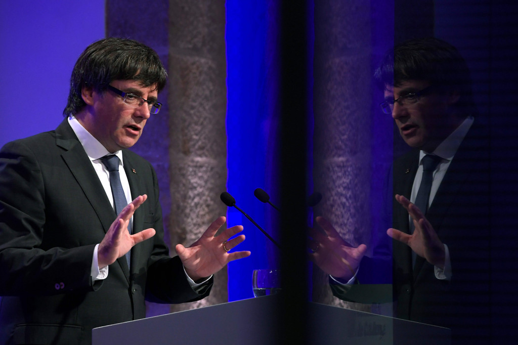 Pemimpin Catalonia,  Carles Puigdemont. (Foto: AFP)