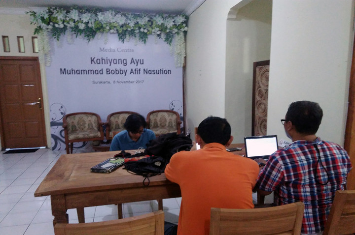 <i>Media Centre</i> Pernikahan Kahiyang-Bobby Mulai Beroperasi