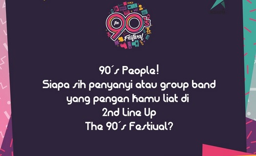 Terungkap, Ini Daftar Artis Fase 2 The 90’s Festival