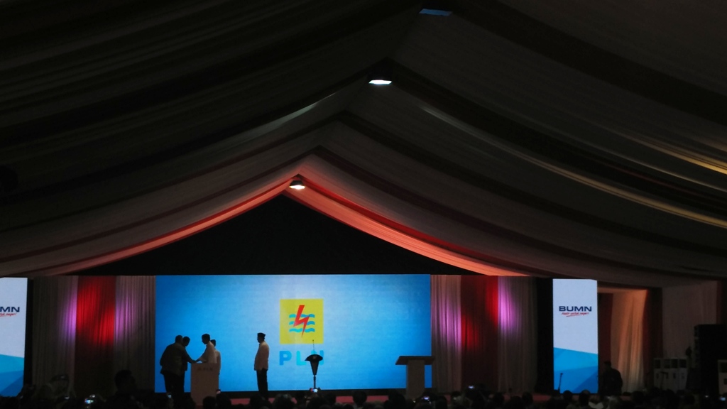 Presiden Resmikan 4 Proyek? Pembangkit Listrik Senilai Rp100 Triliun di Banten. (FOTO: MTVN/Dian Ihsan Siregar)