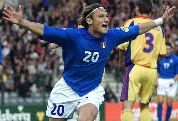 1998: Debut Totti di Timnas Italia