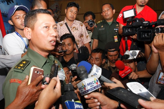 Kapuspen TNI Mayjen TNI Wuryanto (kiri). (Foto: MI/Bary Fathahilah). 