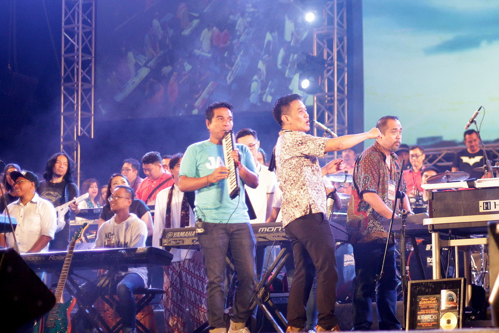 Indra Lesmana di 100 RPTRA, 100 Kibordis, 1 Juta Penonton (Foto: dok. pribadi)