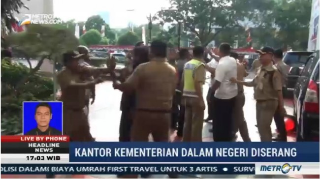 15 Penyerang Kantor Kemendagri Diringkus
