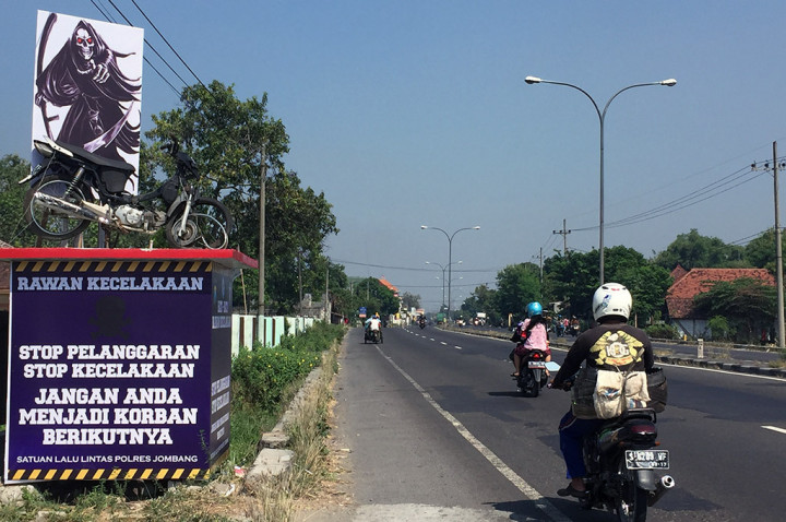 Polres Jombang Bangun Monumen Kecelakaan Lalu Lintas