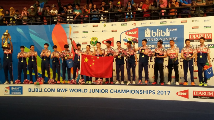 Tiongkok Juara Bulu Tangkis Dunia Junior