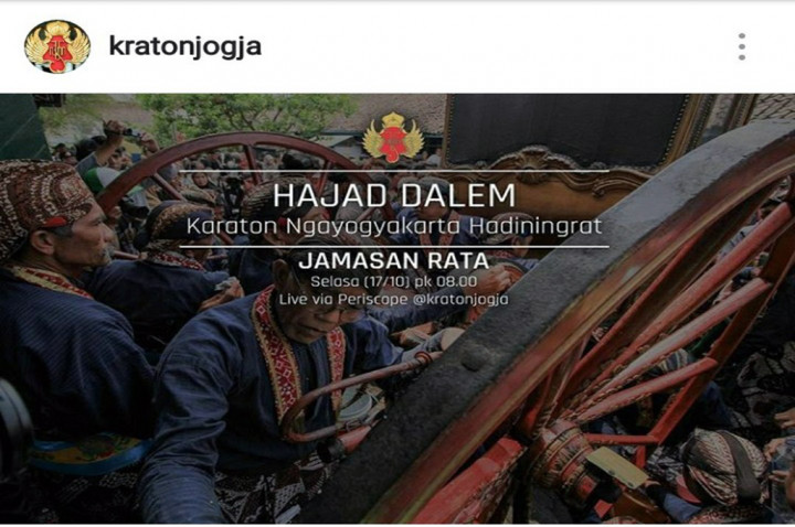Keraton Yogyakarta Tutup Dua Hari untuk Jamasan Pusaka