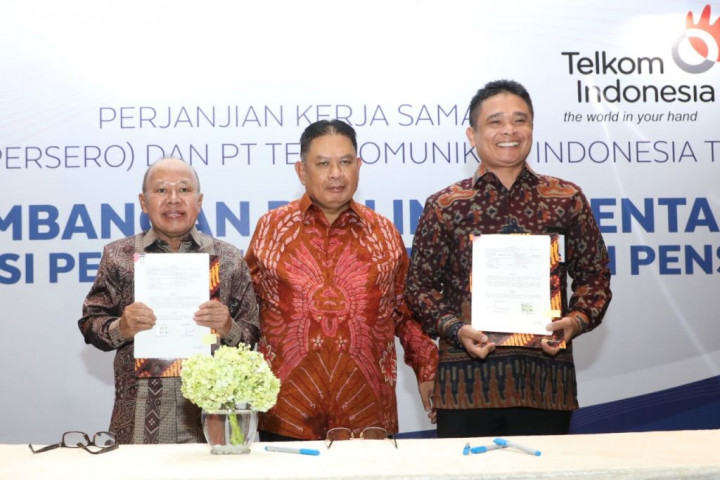 TelkomGroup dan Taspen Kerja Sama Pelayanan Pembayaran Pensiun