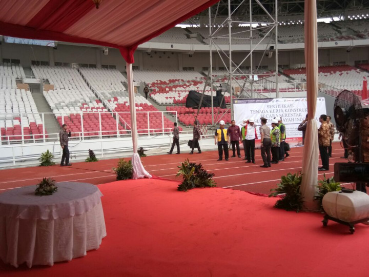 Presiden Membuka Percepatan Sertifikasi Tenaga Konstruksi