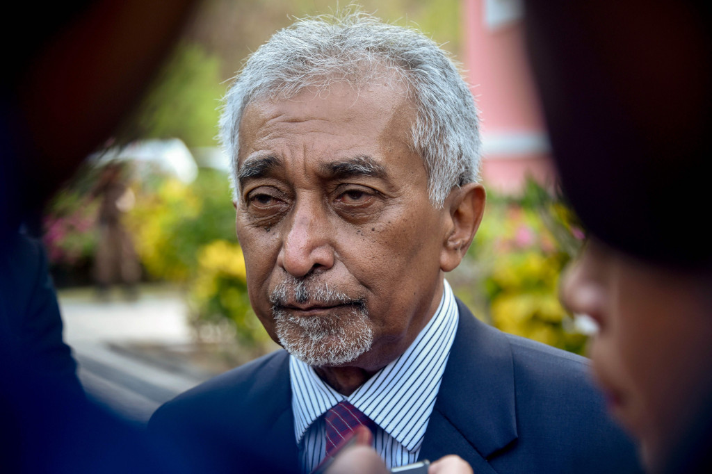 East Timor's Prime Minister Mari Alkatiri is seen after the swearing-in ceremony at the presidential palace in Dili on September 15, 2017. (Photo:AFP/Valentino Dariell De Sousa)