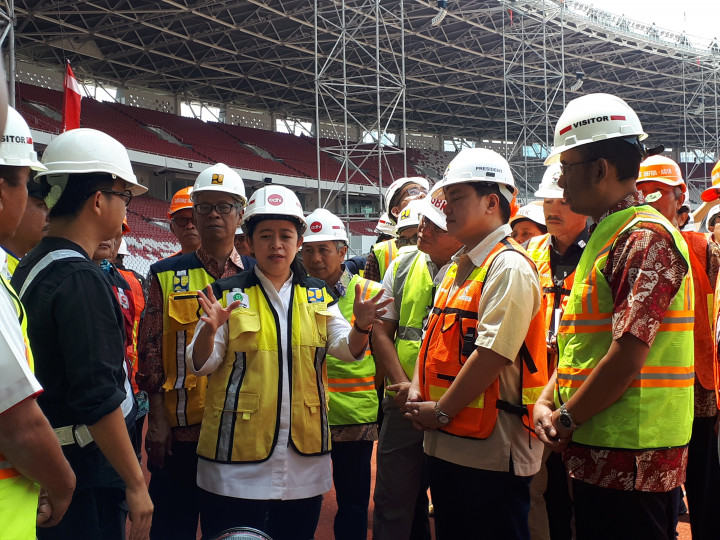 Puan Maharani Yakin Pengerjaan Fisik GBK Selesai November