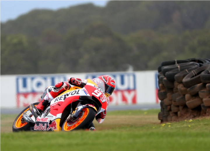 Sempat Terjatuh, Marquez Pimpin FP3 di Phillip Island