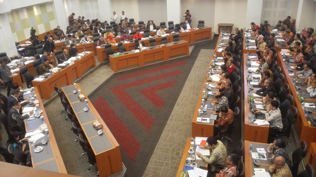 Suasana pembahasan RAPBN 2018 antara Banggar DPR dengan pemerintah (Foto: MTVN/Suci Sedya Utami)