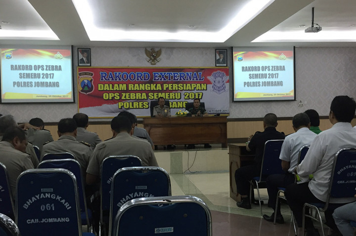 Polres Jombang Bersiap Gelar Operasi Zebra Semeru 2017