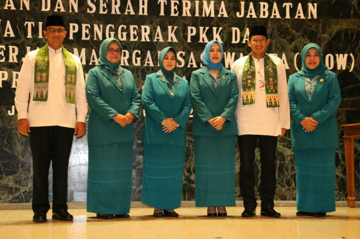 Istri Anies Resmi Jadi Ketua Tim Penggerak PKK