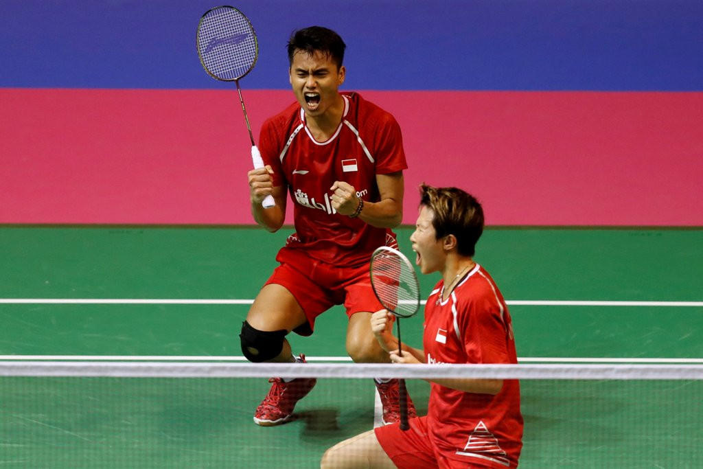 Tontowi Ahmad/Liliyana Natsir (ANTARA FOTO/REUTERS/Russell Cheyne)
