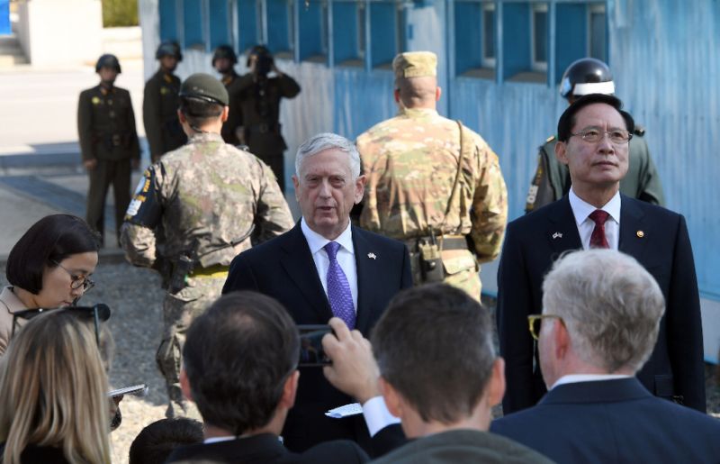 Tension has flared on the Korean peninsula as Donald Trump and the North's young ruler Kim Jong-Un have traded threats of war and personal insults that sparked global alarm (AFP Photo:AFP/Jung Yeon-Je)