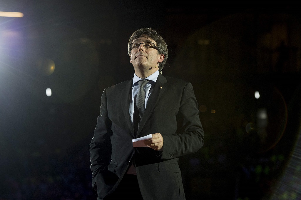 Presiden Regional Catalonia Carles Puigdemont. (Foto: AFP)