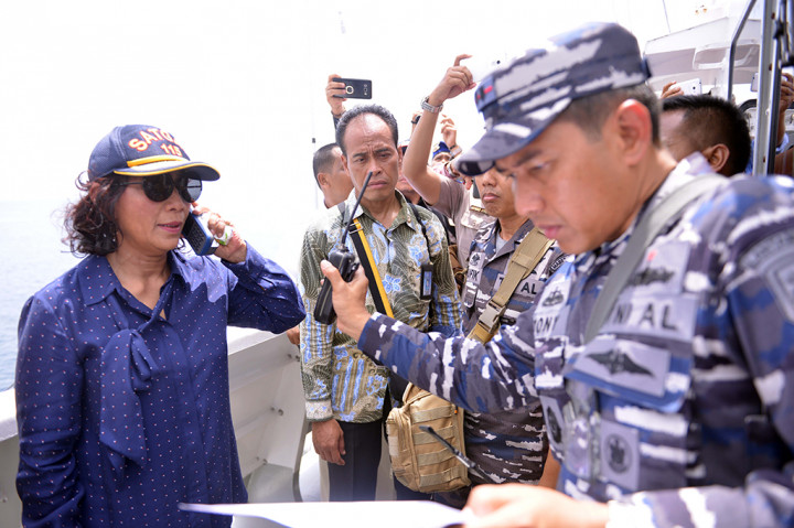 Menteri Susi Tenggelamkan 33 Kapal Tanpa Diledakkan