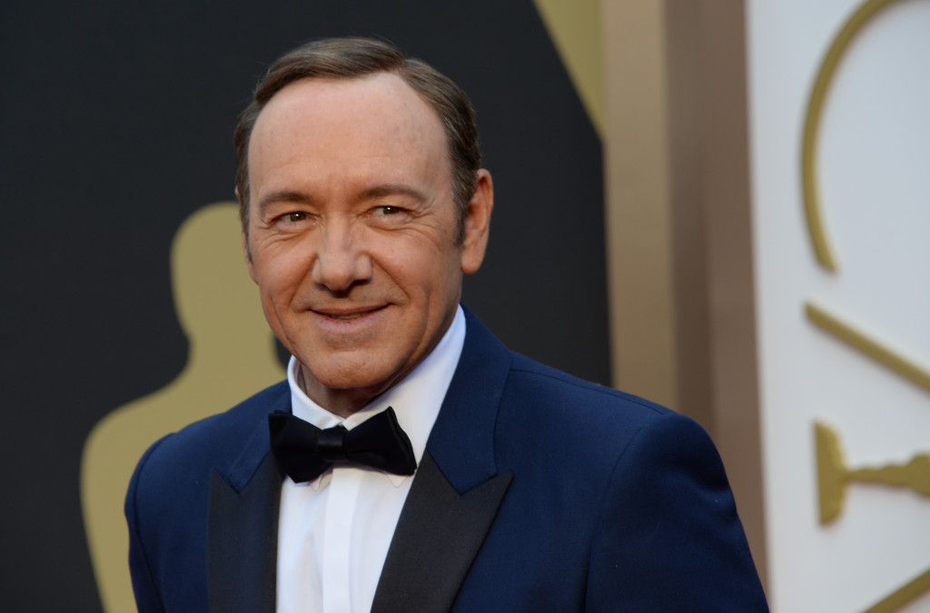 This file photo taken on March 02, 2014 shows actor Kevin Spacey arriving on the red carpet for the 86th Academy Awards in Hollywood, California. (Photo:AFP/Robyn Beck)