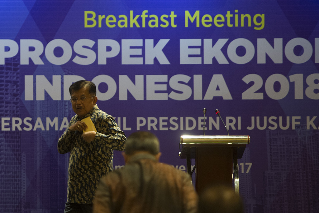 JK Optimis Ekonomi Indonesia Membaik di 2018