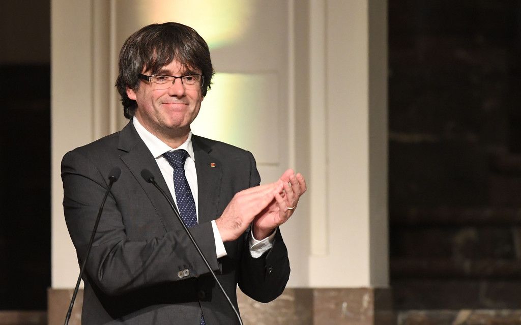 Mantan Presiden Regional Catalonia, Carles Puigdemont. (Foto: AFP)