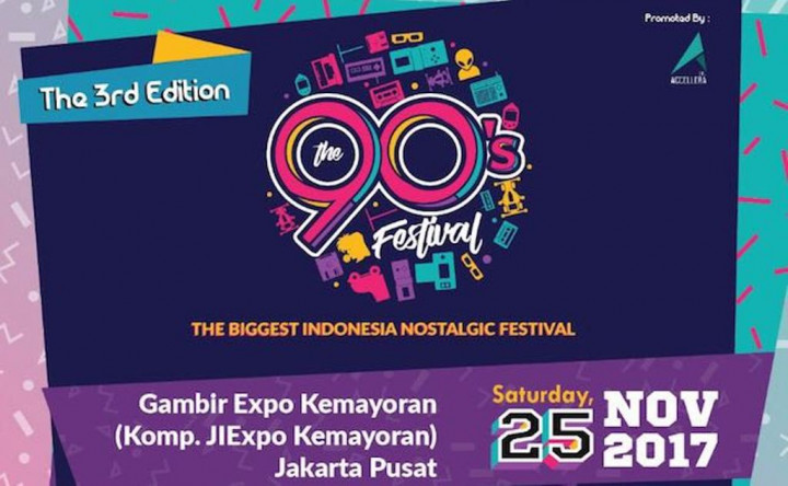 25 Penampil akan Meriahkan Pesta Nostalgia di The 90’s Festival