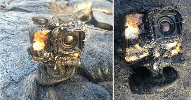 GoPro Ini Abadikan Momen Dirinya Terbakar Aliran Lava