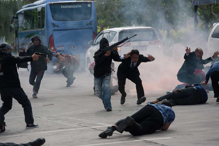 Polda Bali Gelar Simulasi Penanganan Terorisme