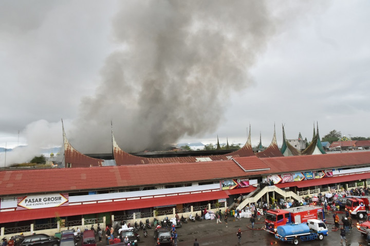 Kerugian Kebakaran Pasar Aur Kuning Bukittinggi Ditaksir Rp85 M