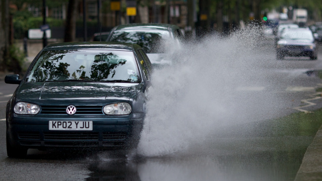 Driving through Flooded Roads