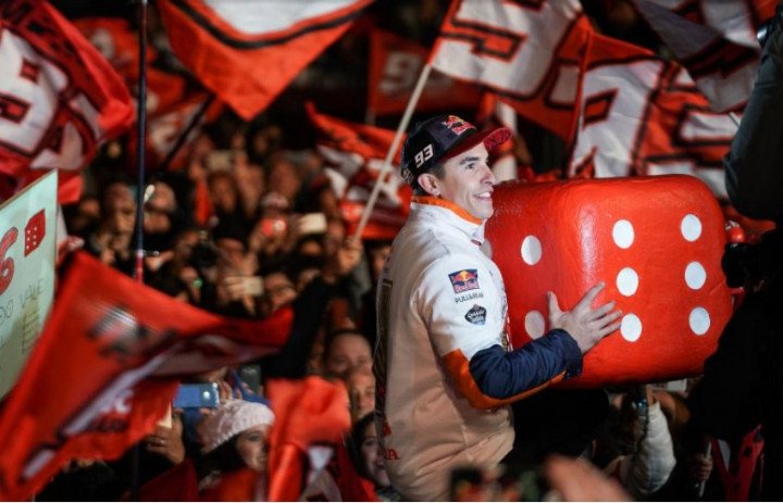 Marquez Rayakan Gelar Juara MotoGP di Kampung Halaman