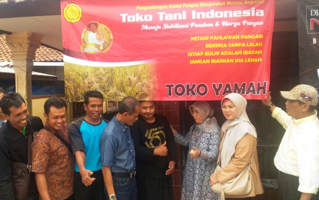 Kepala Badan Ketahanan Pangan (BKP) Kementerian Pertanian, Agung Hendriadi (kemeja biru) meninjau TTI di Kabupaten Bandung, Jawa Barat, Minggu, 19 November 2017(Foto:Roni Kurniawan)