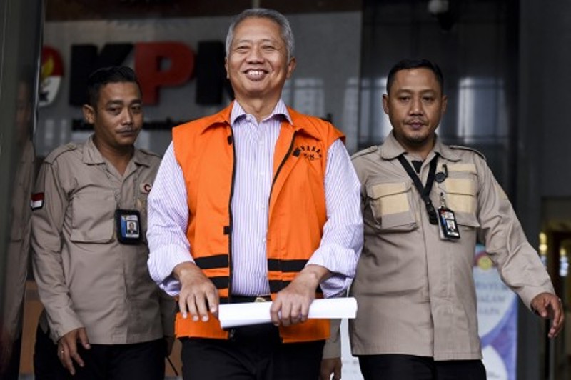 Mantan Direktur Jenderal Perhubungan Laut (Hubla) Antonius Tonny Budiono. ANTARA/Hafidz Mubarak 